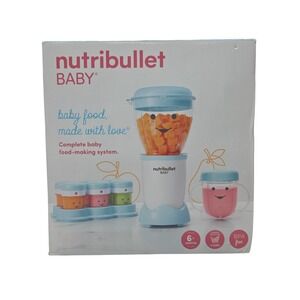 Nutribullet Baby Food Maker System NBY50100 Blue White 200W BPA Free New